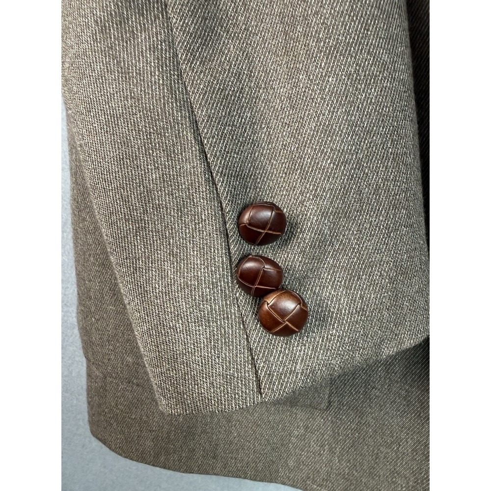 Vintage Orvis Tweed Blazer Sport Coat 42R Made in USA Suede Elbow Patches - Picture 5 of 13